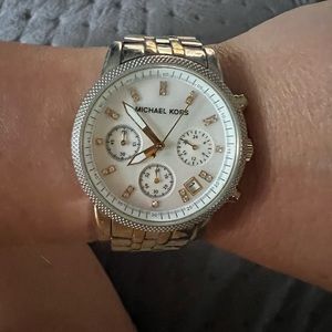 Michael Kors Ritz Silver and Gold tone wrist watch
